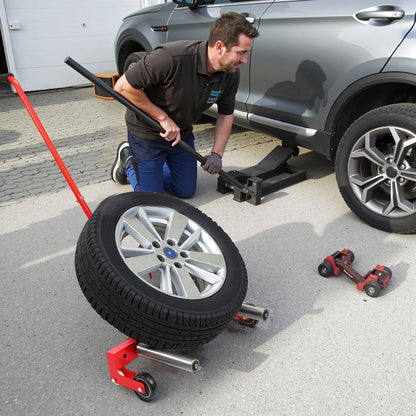 Wheel Dolly 330 LBS Heavy Duty Adjustable Rolling tire dolly  for tires ranging from 6.5 to 31.5 inches