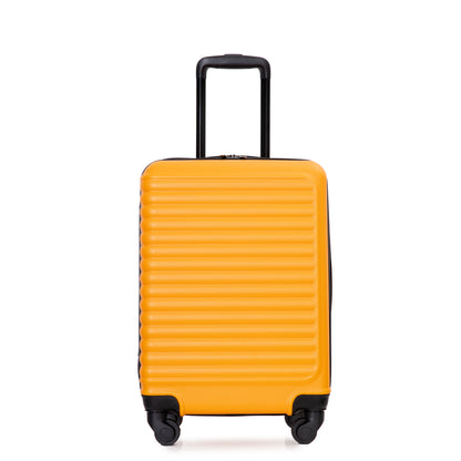 20' Carry on Luggage Lightweight Suitcase, Spinner Wheels, Orange