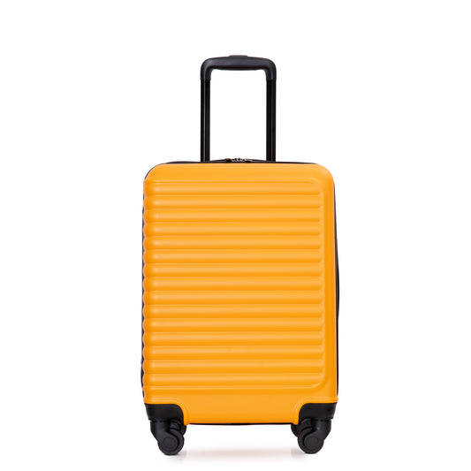 20' Carry on Luggage Lightweight Suitcase, Spinner Wheels, Orange