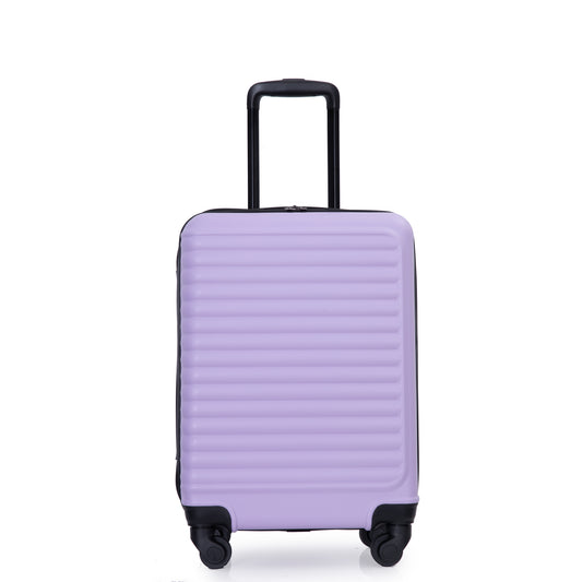 20' Carry on Luggage Lightweight Suitcase, Spinner Wheels, Lavender Purple