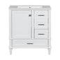 Modern Bathroom Vanity Cabinet with Sink Combo Set, Soft Closing Door and 3 Drawers, Solid Wood Frame, White, 30 Inch