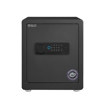 Safe Box, Home Safe, Anti-Theft Digital Security Safe Box with Smart Alert System, Removable Shelf, Mute Function, Personal Document Safe Box for Money Jewelry