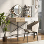 GO 40' Makeup Vanity Desk with 3-Mode Lighted Mirror & Wireless Charging Station , Vanity Table with Drawer & 3 Open Shelves for Ample Storage Space, Dressing Table for Bedroom, White