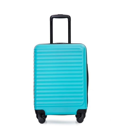 20' Carry on Luggage Lightweight Suitcase, Spinner Wheels, Turquoise