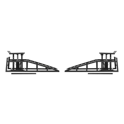 Auto Car Truck Service Ramps Lifts with Pedal, Garage Car Lift Hydraulic Ramps 5 Ton,Automotive Hydraulic Lift Repair Frame Lift(2 Pack) Black color