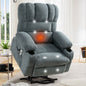 Power Electric massage lift lounge chair, suitable for the elderly, with heating and vibration functions, with USB, can be used for lying down.  BLUE