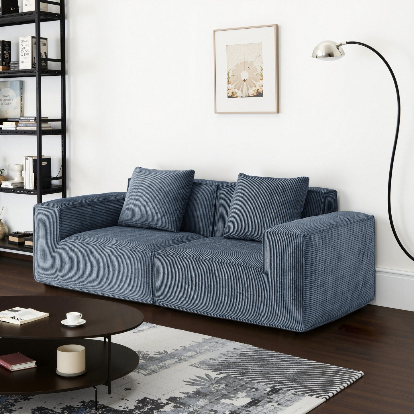 Belfin Modular Sectional Sofa, Convertible Tofu Block Sofa Floor Sofa Bed Armrest Comfy Sofa Bed Compressed Sofa Compression Sofa for Living Room Bedroom - Chenille Fabric  Gary