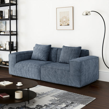 Belfin Modular Sectional Sofa, Convertible Tofu Block Sofa Floor Sofa Bed Armrest Comfy Sofa Bed Compressed Sofa Compression Sofa for Living Room Bedroom - Chenille Fabric  Gary