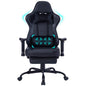 Game chair, ergonomically designed computer chair with headrest and 2D armrests, waist pillow electronic lounge chair with vibration massage function, competitive chair