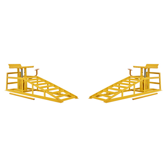 Auto Car Truck Service Ramps Lifts with Pedal, Garage Car Lift Hydraulic Ramps 5 Ton,Automotive Hydraulic Lift Repair Frame Lift(2 Pack)