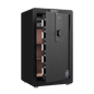 Safe box with biometric recognition, built-in removable partition and flexible compartment partition, dual protection with electronic password lock, private and invisible hidden compartment structure,