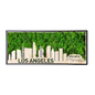 Los Angeles Moss City Silhouette Metal Wall Art Medium