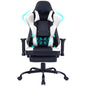 Game chair, ergonomically designed computer chair with headrest and 2D armrests, waist pillow electronic lounge chair with vibration massage function, competitive chair