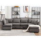 Modular Sectional Sofa, Convertible U Shaped Sofa Couch with Storage, 7 Seat Sleeper Sectional Sofa Set, Flexible Modular Combinations Fabric Couch for Living Room  (Grey, 7 Seat Sofa)