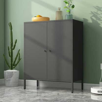 Kitchen Buffet Server Table Accent Sideboard Cupboard Server Buffet Console Table with Doors Cabinet