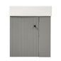 Modern Floating Bathroom Vanity with Ceramic Basin and Right Side Storage - Gray, MDF, 21.6 Inches