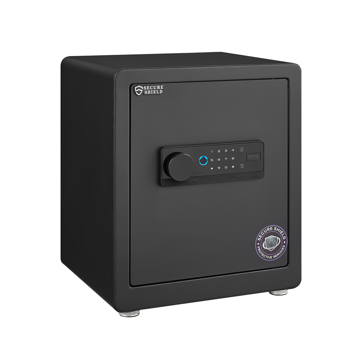 Safe with electronic password and biometric recognition, built-in detachable partition, dual protection with electronic password lock, invisible concealed compartment structure, preferred for home/off