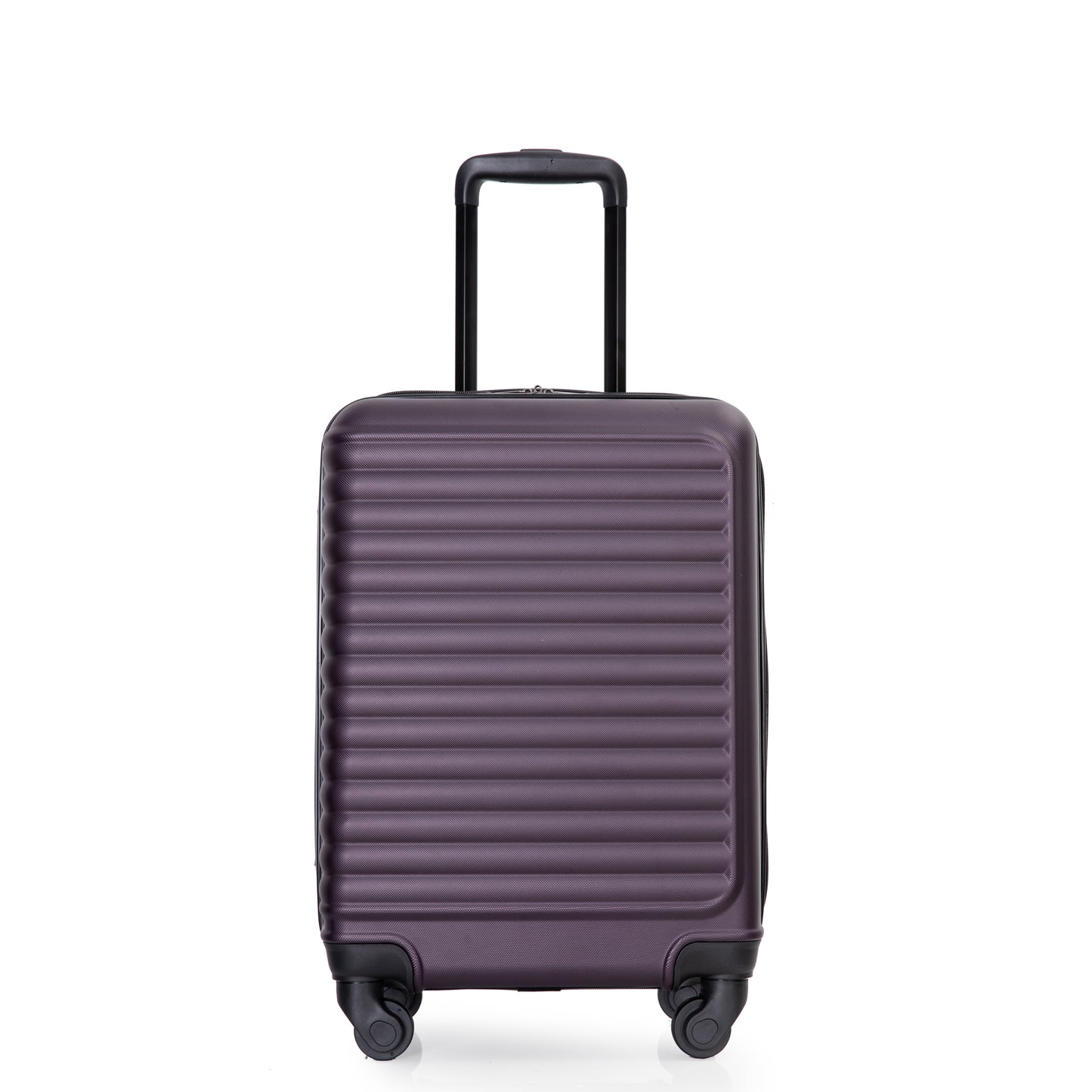 20' Carry on Luggage Lightweight Suitcase, Spinner Wheels, Purple