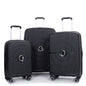 Expandable Hardshell Suitcase Double Spinner Wheels PP Luggage Sets Lightweight Durable Suitcase with TSA Lock,3-Piece Set (20/24/28) ,Black-NEW SKU W284P197041/W284P197039
