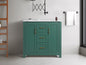 36'Green Bathroom Vanity with Single Sink, Combo Cabinet Undermount Sink, Bathroom Storage Cabinet with 2 Doors and 2 Drawer, Soft Closing, Multifunctional Storage