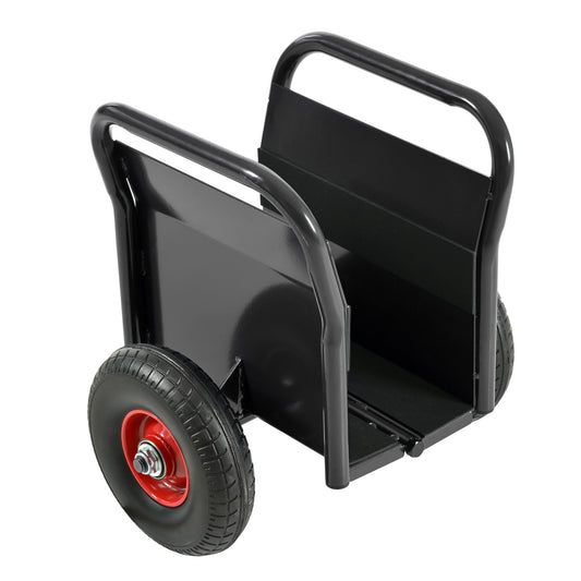 Heavy Duty Panel Dolly, Slab Dolly, Two Nice Handles, 10' Solid Rubber Tires, Super Weight 1000 LBS, All-Terrain Movement for Heavy Drywall Sheet & Door Material (Black)