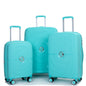 Expandable Hardshell Suitcase Double Spinner Wheels PP Luggage Sets Lightweight Durable Suitcase with TSA Lock,3-Piece Set (20/24/28) , Lake Blue-NEW SKU W284P197041/W284P197039