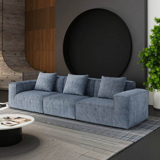 Belfin Modular Sectional Sofa, Convertible Tofu Block Sofa Floor Sofa Bed Armrest Comfy Sofa Bed Compressed Sofa Compression Sofa for Living Room Bedroom -  (Grey)